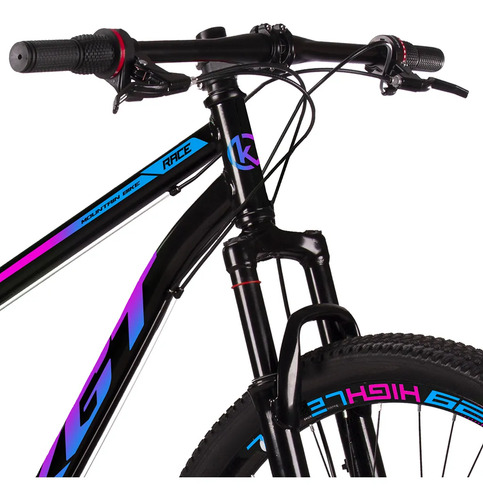 Bicicleta Aro 29 Aço Carbono Freios A Disco Suspensão 21 Vel