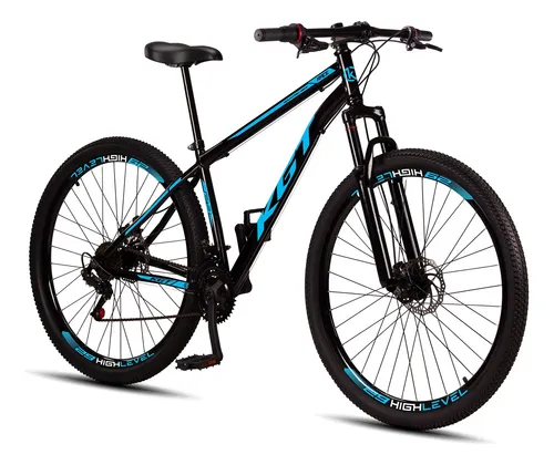 Bicicleta Aro 29 Aço Carbono Freios A Disco Suspensão 21 Vel