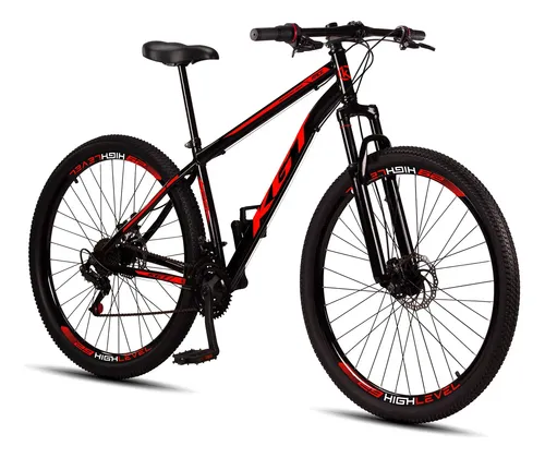 Bicicleta Aro 29 Aço Carbono Freios A Disco Suspensão 21 Vel