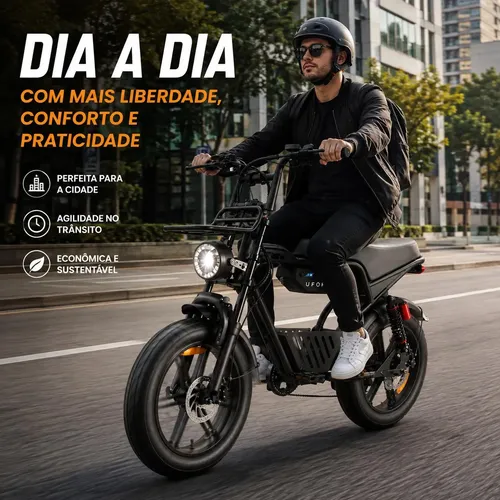Bicicleta Bike Elétrica V9 Max 1000w Lançamento Ufofast Nfc