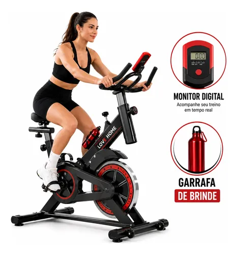 Bicicleta Bike Ergométrica 6kg Ajustável Resistente Academia