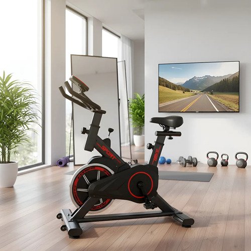 Bicicleta Bike Spinning Exercício Fitness Ergométrica Evo Cor Preto/vermelho
