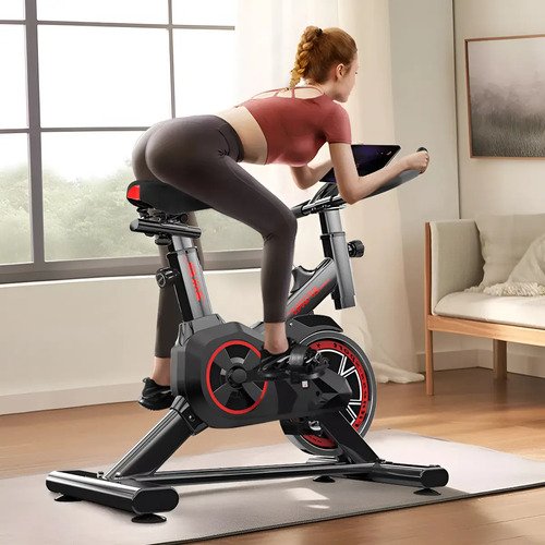 Bicicleta Bike Spinning Exercício Fitness Ergométrica Evo Cor Preto/vermelho