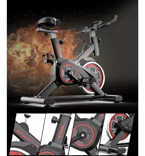 Bicicleta Bike Spinning Exercício Fitness Ergométrica Evo Cor Preto/vermelho