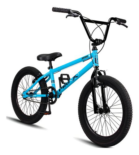 Bicicleta bmx 20 pro x serie 1 aco carbono freio v brake azu
