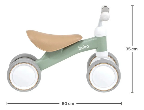Bicicleta De Equilíbrio Bebê Sem Pedal Andador Original Buba
