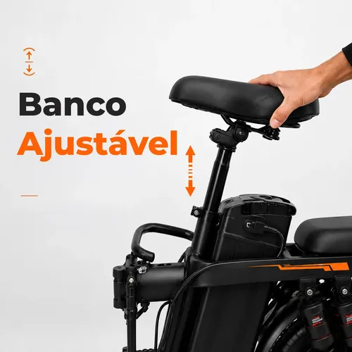 Bicicleta Elétrica Dobrável Bikelete 350w Aro 14 32km/h