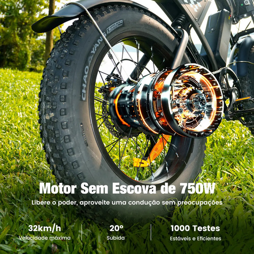Bicicleta Elétrica Xroymexroy EB5 750W para Adultos, Aro 20, com Bateria 10.4Ah