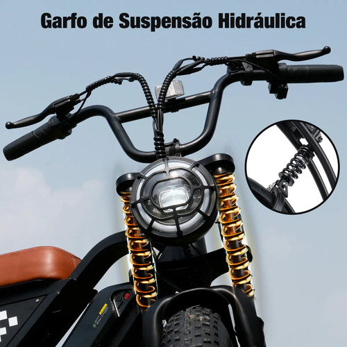 Bicicleta Elétrica Xroymexroy EB5 750W para Adultos, Aro 20, com Bateria 10.4Ah