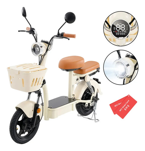 Bicicleta eletrica xroymexroy y16 1200w 48v20ah 100km branca