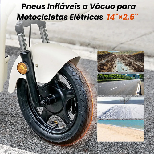 Bicicleta Elétrica Xroymexroy Y16 1200w 48v20ah 100km Branca