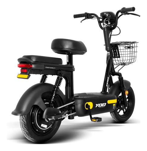 Bicicleta Elétrica Yoo Mobility Y200 350W Aro 14 Autonomia 20km Preto