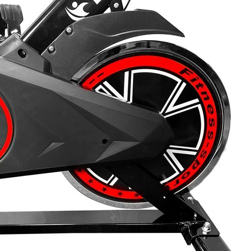 Bicicleta Ergométrica Bike Spinning Para Exercícios Com Volante e Display LCD