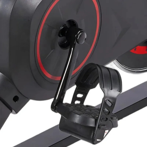 Bicicleta Ergométrica Fitness Para Cardio E Musculação Com Base Cor Preto E Vermelho 6kg Inercia Marca Ordez