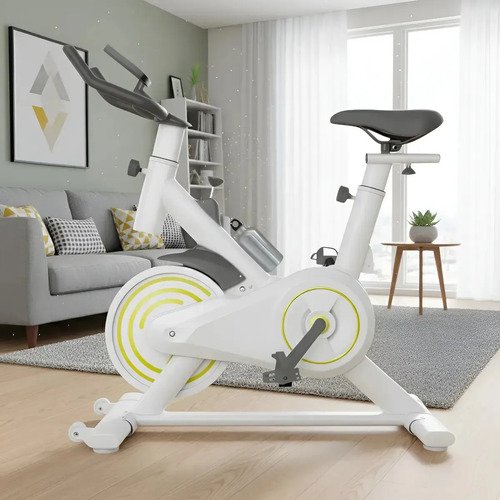 Bicicleta Ergométrica Meta Parts Spinning X11 Cor Branca Com Garrafinha Brusfit