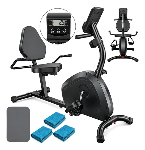 Bicicleta ergometrica reclinada com controle magnetico