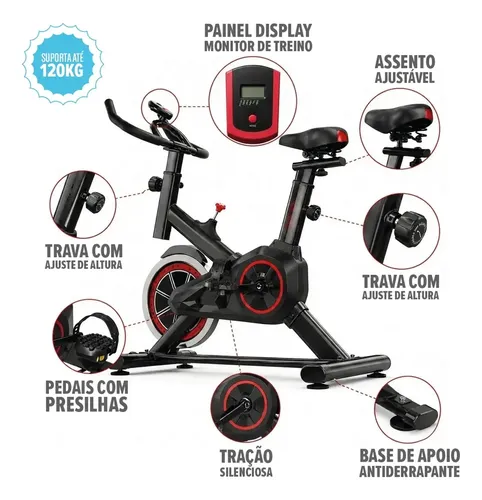 Bicicleta Ergométrica Spinning Bike Ergométrica It's X11