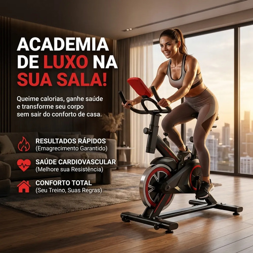 Bicicleta Ergométrica Spinning Cardio E Musculação