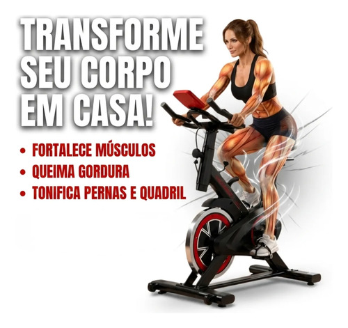 Bicicleta Ergométrica Spinning Cardio E Musculação
