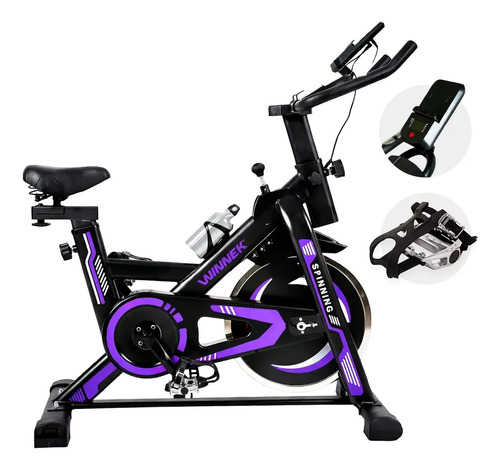 Bicicleta ergometrica spinning com roda inercia de 13kg meca