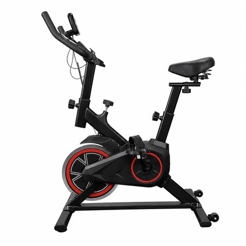 Bicicleta ergometrica spinning com volante e display lcd gui