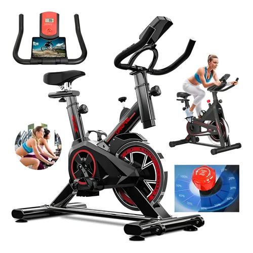 Bicicleta ergometrica spinning fitness academia 150 inercia