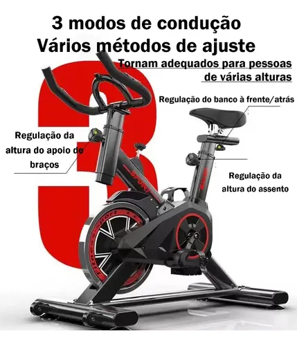 Bicicleta Ergométrica Spinning Fitness Academia 150 Inércia