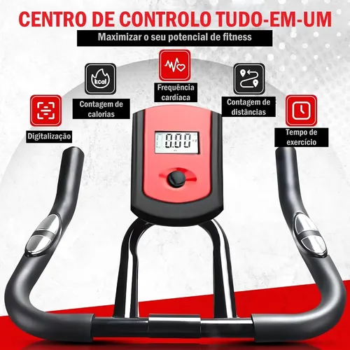 Bicicleta Ergométrica Spinning Fitness Academia 150 Inércia