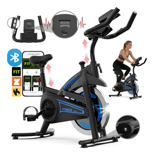 Bicicleta ergometrica spinning inercia 23kg bluetooth app 1