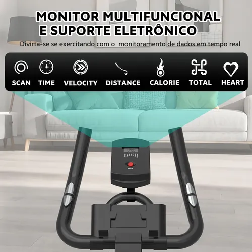 Bicicleta Ergométrica Spinning Inércia 23kg + Bluetooth App