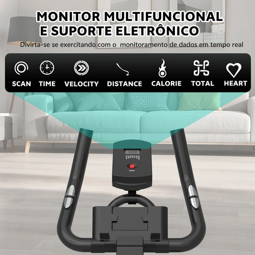Bicicleta Ergométrica Spinning Inércia 23kg + Bluetooth App