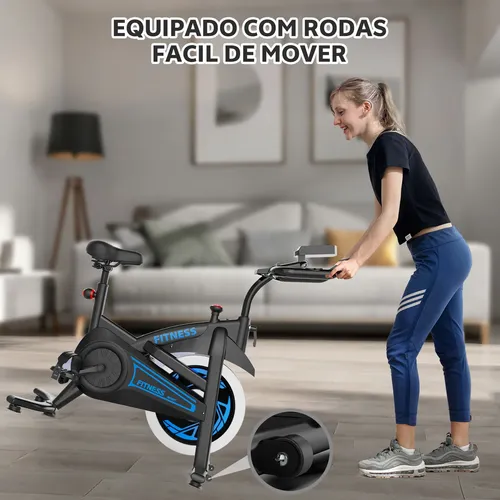 Bicicleta Ergométrica Spinning Inércia 23kg + Bluetooth App