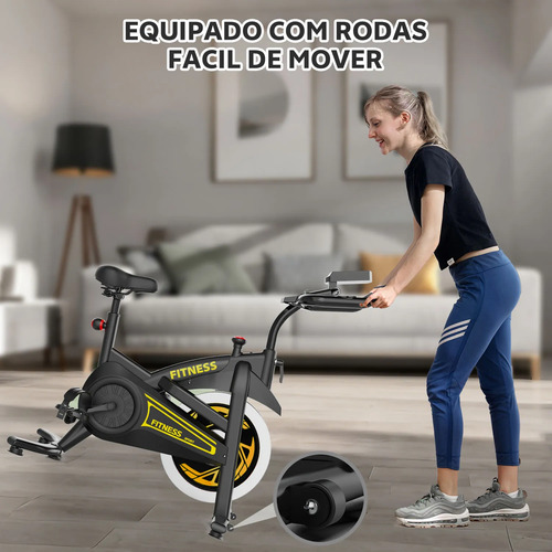Bicicleta Ergométrica Spinning Inércia 23kg + Bluetooth App