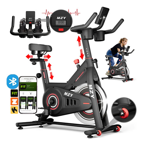 Bicicleta ergometrica spinning inercia 32kg bluetooth app