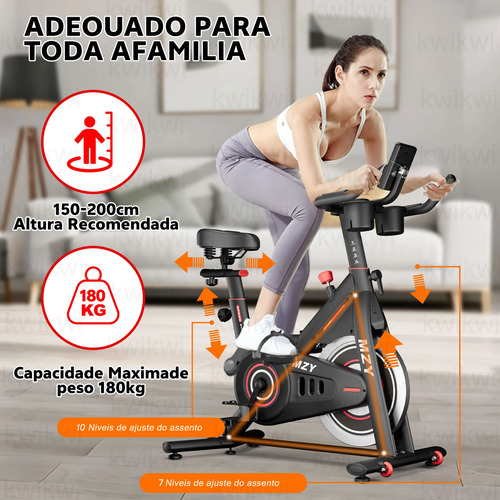 Bicicleta Ergométrica Spinning Inércia 32kg + Bluetooth App