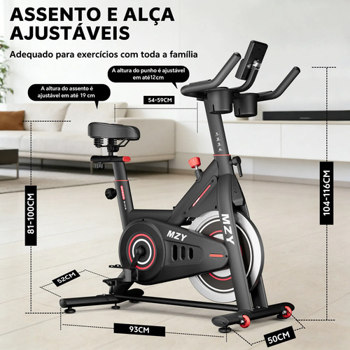 Bicicleta Ergométrica Spinning Inércia 32kg + Bluetooth App