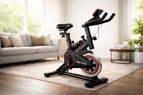 Bicicleta Ergométrica Spinning LTL FIT LTL 1003 Com Volante e Display LCD