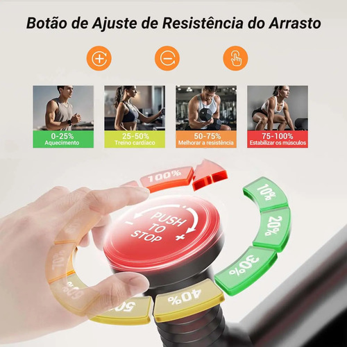 Bicicleta Ergométrica Spinning LVOE HOME BF820 com Volante de Inércia 12 kg e Suporte para 150 kg