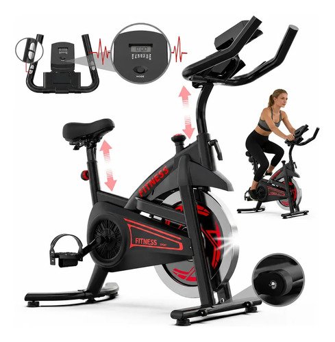 Bicicleta ergometrica spinning profissional inercia 13kg 2m