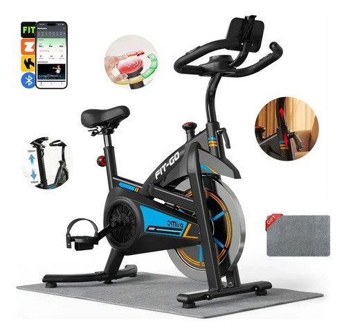 Bicicleta ergometrica spinning rmira com bluetooth e roda de