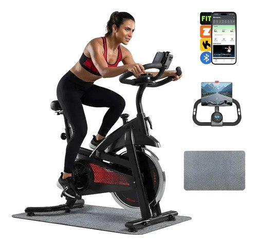 Bicicleta Ergométrica Spinning Rmira Conexão Bluetooth 12kg 150kg