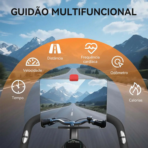 Bicicleta Ergométrica Spinning Rmira Conexão Bluetooth 12kg 150kg