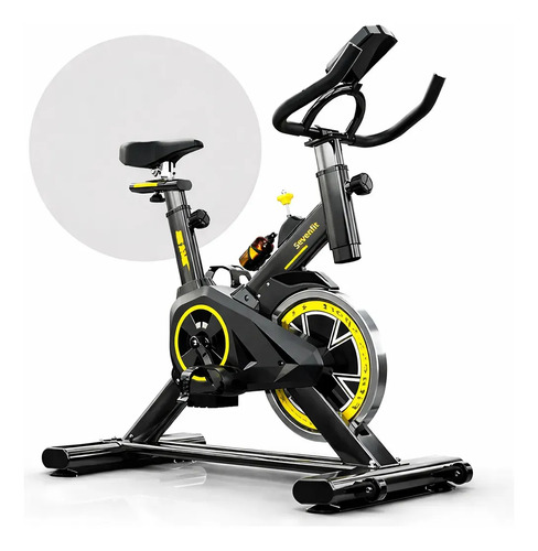 Bicicleta ergometrica spinning sevenfit com volante de 6kg e