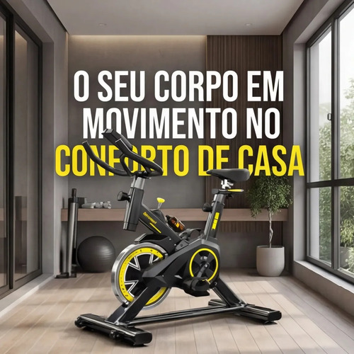 Bicicleta Ergométrica Spinning Sevenfit com Volante de 6kg e Porta Garrafa