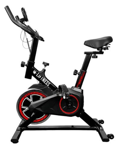 Bicicleta ergometrica spinning vermelho profissional liftnes