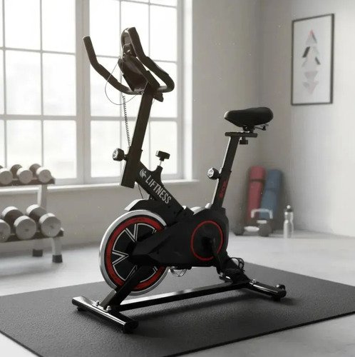 Bicicleta Ergométrica Spinning Vermelho Profissional Liftness SP50VM Silenciosa