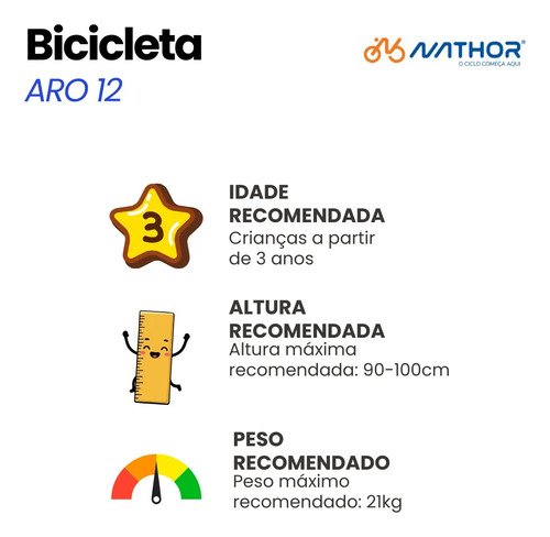 Bicicleta Infantil 2–5 Anos Nathor Homem-Aranha Aro 12 azul/vermelho com rodinhas