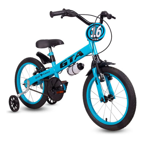 Bicicleta infantil aro 16 bike com rodinha lateral freio gta 1