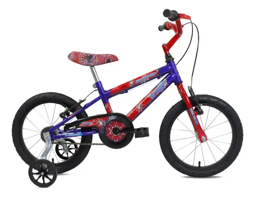Bicicleta infantil aro 16 masculina ate 7 anos super herois