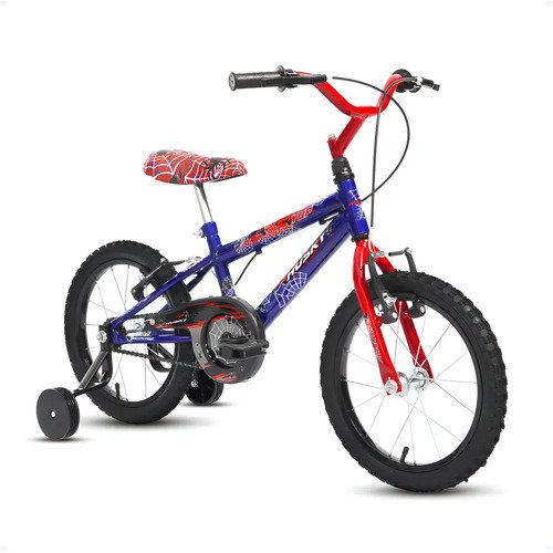 Bicicleta infantil aro 16 masculina homem aranha menino husk